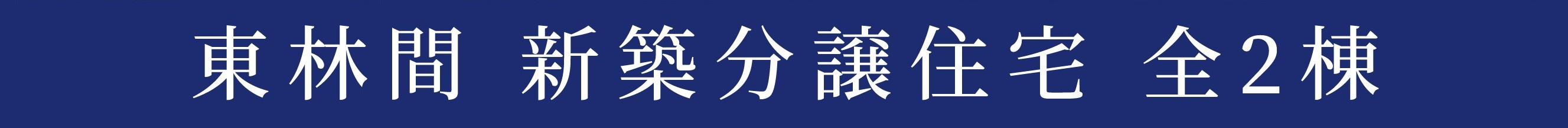 東林間 新築分譲住宅 全2棟